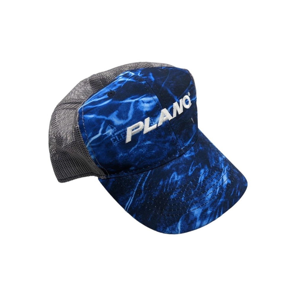 Plano Fishing Hat Blue Grey Mesh Snapback